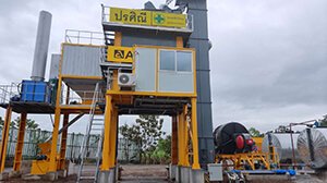 Centrale d'enrobage discontinue ACE BAP80 de 80t/h pour des travaux publics en Thaïlande