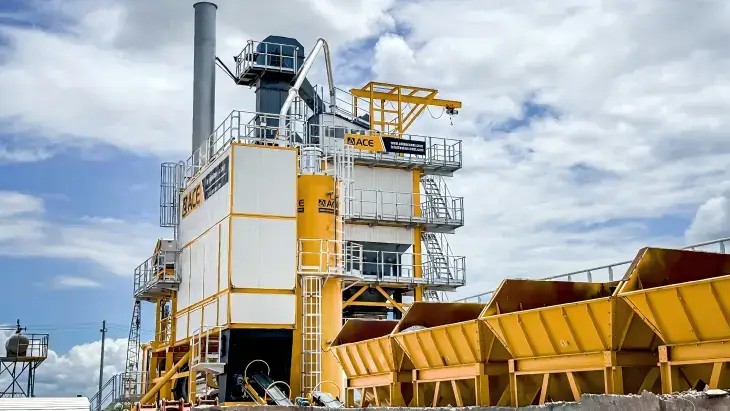 Usine de mélange d'asphalte par lots avec mélangeur