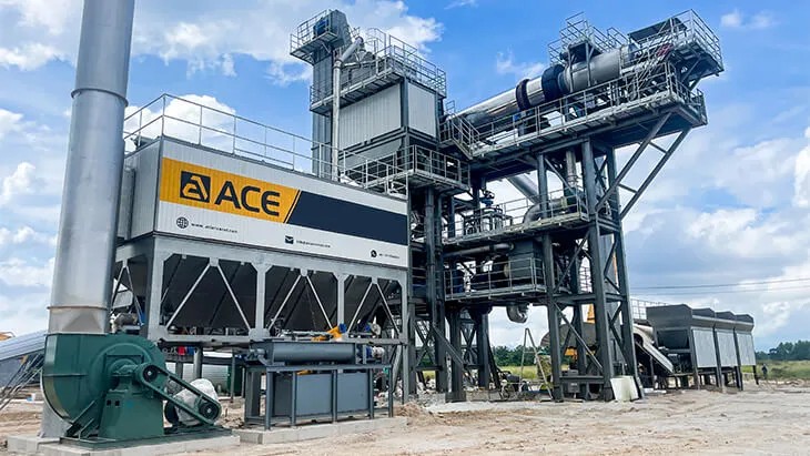 Centrale de recyclage d'enrobé RAP série ACE avec tambour de séchage optimisé