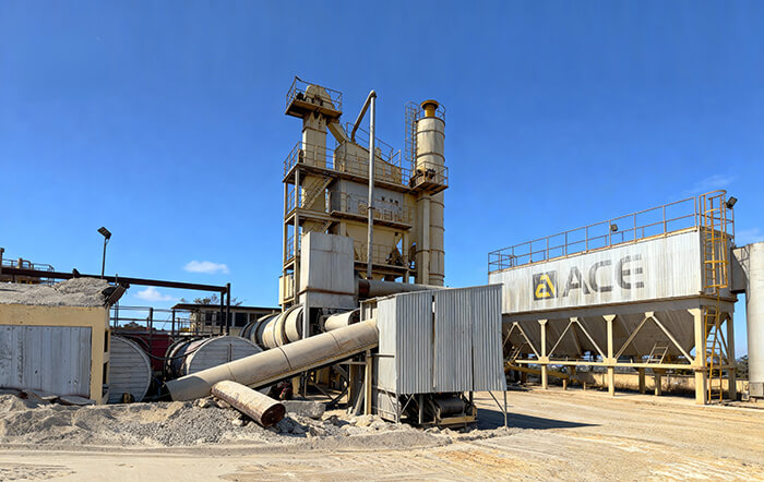 Centrale d'enrobage ACE BAP120 de 120 t/h en service en Tanzanie