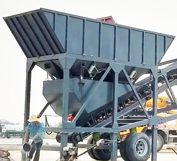 alimentateur froid de la centrale à béton mobile