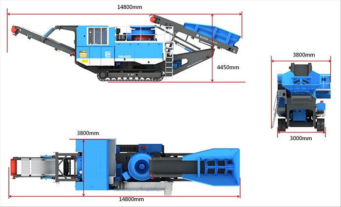 Dimensions de fonctionnement