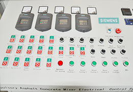 Panneau de commande PLC avec composants Siemens pour centrale d'enrobage ACE