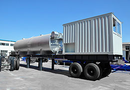 Châssis mobile pour centrale d'enrobage portable ACE série DAP