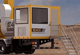 Salle de contrôle informatisée avec système PLC pour centrale d'enrobage ACE IAP