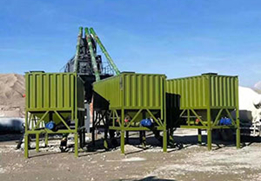 Silo de stockage de ciment horizontal ACE pour centrale mobile avec centre de gravité bas