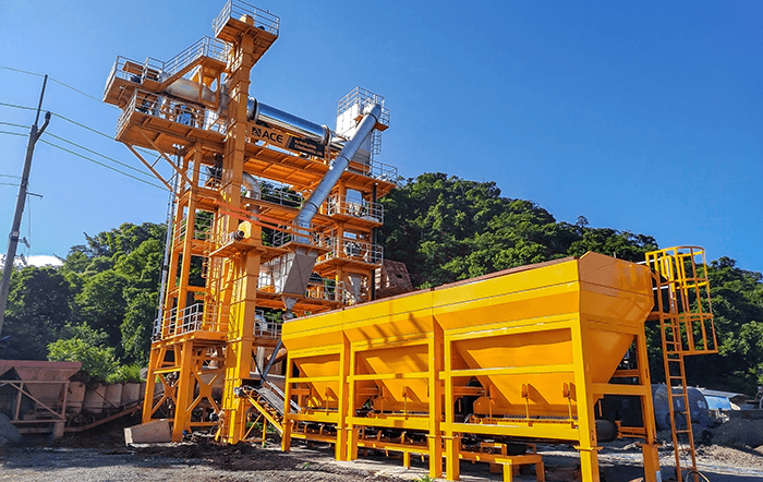 Centrale de recyclage d'enrobé ACE RAP60 de 60 t/h fonctionnant en Thaïlande