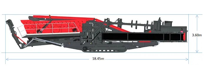 Dimensions de fonctionnement