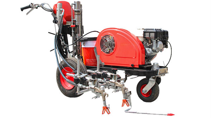 Machine de marquage routier à peinture froide sans air à poussée manuelle à vendre